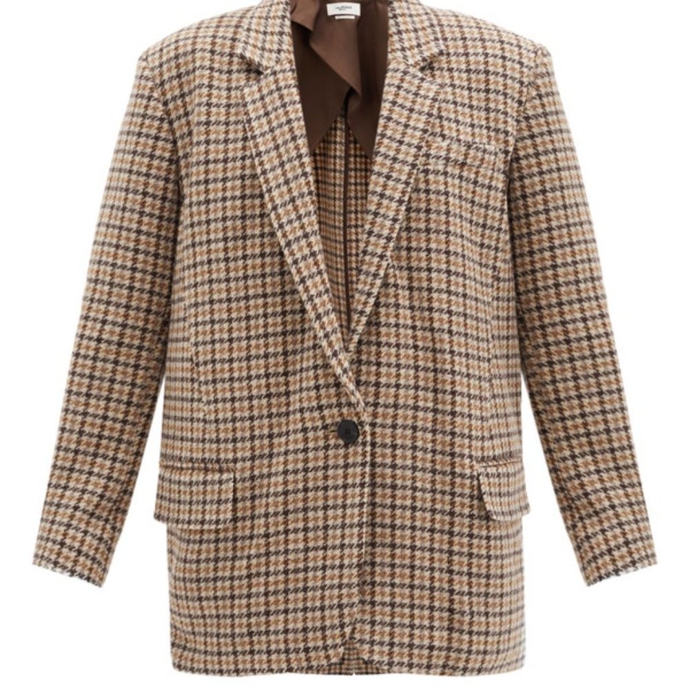 ISABEL MARANT ÉTOILE Kaito houndstooth wool blazer
